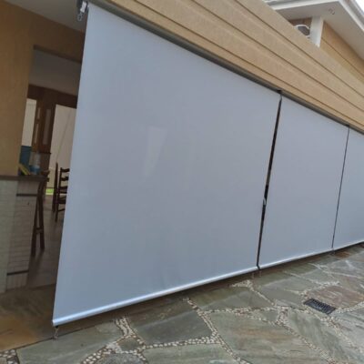 Toldos vertical cortina revestidos em lona PVC