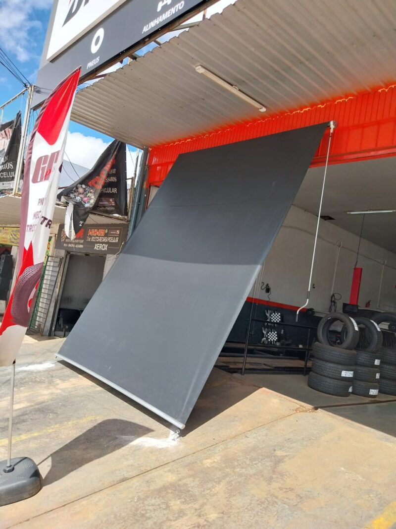 Toldos vertical cortina revestidos em lona PVC - Image 2