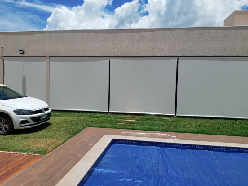 Toldo vertical modelo cortina com tela solar 5% plus - Image 33