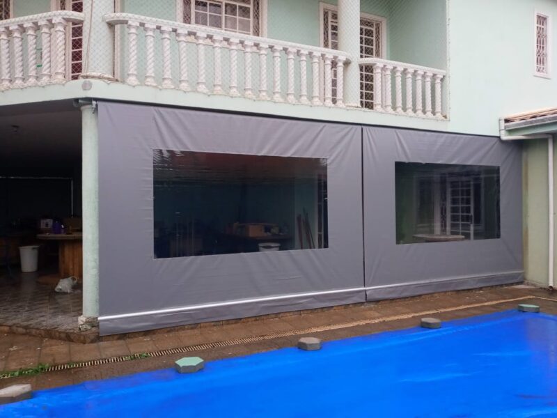 Toldos vertical cortina revestidos em lona PVC - Image 8